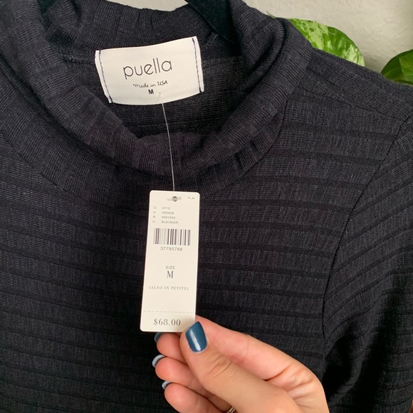 Anthropology Puella Sweater Knit Turtleneck Dress - Picture 3 of 6